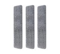 3 Pieces Mop Remplacement des Tampons,Tampons Vadrouille en Microfibre Mop,Lavable En Machine pour la Maison, la Cuisine, Le Stratifié(gris) (60cm)