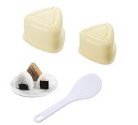 3 Pièces Moule À Boules de Riz, Moule À Sushi, Moule de Fabrication de Boules de Riz de Cuisine, Adapté Au Bento pour Enfants, Sushi de Pique-Nique, Outil de Bricolage (Jaune)