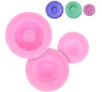 3 Pièces Moule à Chocolat Voiture en Silicone, Forme Pneu | Surface Lisse et Ronde, Usage au Four, Nettoyage Rapide, pour Fondant, Pâtisserie Maison, Décorateurs