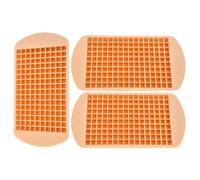 3 Pièces Moule à Glaçons Mini Cube 160 Cavités Flexible | Démoulage Rapide sans Adhérence, Format Peu Encombrant pour Congélateur, Cafés et Boissons Fraîches Estivales