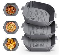 3 Pièces Moule Air Fryer: Réutilisable Accessoires Air Fryer Plat Pour Air Fryer Remplacer Le Papier Cuisson Airfryer-Moule Air Fr