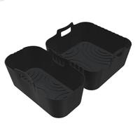 3 Pièces Moule Silicone Air Fryer pour Philips NA230, Cosori, Tefal, Ninja, Russell Hobbs, Réutilisable Airfryer Accessoires, Convient au Micro-ondes, Lavable au Lave-vaisselle
