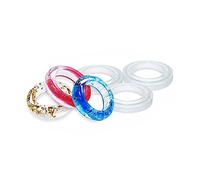 3 Pièces Moules À Bagues En Résine En Silicone Pour Faire Des Bagues Boucles D'Oreilles Collier Pendentif Artisanat Pour Oreilles De Chat Diamant Bague En Silicone En Forme De 8 Pour Bijoux En