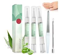 3 Pièces Nail Care,Stylo de soins à ongles,Nail Repair Pen,avec Huile Arbre à Thé,Vitamine E,Aloe Vera,pour Les Ongles Abîmés,pour Ongles de Mains et de Pieds