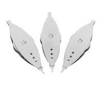 3 Pièces Navette à Frivolité en Métal DIY Portable | Alliage Résistant, Surface Lisse et Brillante, Prise Confortable, Adaptée au Fil de Dentelle et Tissage Créatif