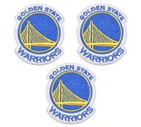 3 pièces NBA Lakers Coudre/Repasser sur Basketball Logo Sports Applique Accessoires Décoration Patches (Warriors)