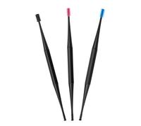 3 Pièces Nettoyant Oreilles Réutilisable en Silicone Double Embout | Retrait Rapide du Cérumen, pour Adultes, Hygiène Personnelle et Familiale, Salle de Bain ou Trousse de Couleur Aléatoire