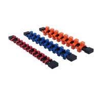 3 Pièces Organisateur de Douilles Double Face en Plastique, Rails | Rangement Ajustable Billes à Ressort, Design Détachable et Montage Simple, Atelier ou Tiroir