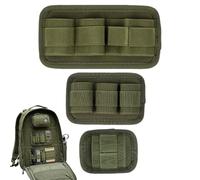3 pièces organisateur de sac à dos insérer pochette de chasse panneau modulaire à crochets et boucles avec pochettes élastiques pour équipement EDC, magazines, outils, insert d'organisateur sac