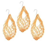 3 Pièces Outil d'alimentation pour Paquet Filet Nylon Beige | Chou et Tomates, à Suspendre Pratique, Accessoire de Nourrissage, Usage Volaille, Lot Simple