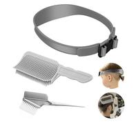 3 Pièces Outil De Coupe Professionnel, Bande De Coupe De Cheveux Courbée | Guide De Coupe De Cheveux Réglable, Peigne De Coiffure, Pinceaux de Coloration de Cheveux