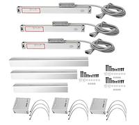 3 pièces outil de mesure DRO de lecture d'échelle linéaire en alliage d'aluminium haute précision 5um précision pour fraiseuse JCS900 2AE 3AE affichage numérique (Course 50mm/100mm/550mm)