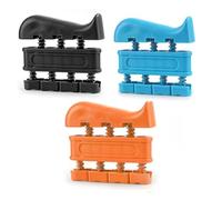 3 Pièces Outil Exercice Doigts, Renforceur Doigt Exerciseur, Exerciseur Doigts, Exerciseur Main, pour Pratique Guitare, L'Entraînement L'Escalade Physiothérapie (Trois Couleurs)