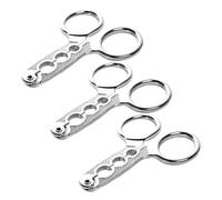 3 Pièces Ouvre-coquille de Noix Multifonction à 3 Trous | Pince Ergonomique à Prise Stable, Rangement Compact, Cuisine, Cacahuètes et Châtaignes