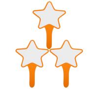 3 Pièces Palette de Vote Mini Tableau Blanc Effaçable à Sec Orange | Vote et Score, Mousse Légère, Face Unique Inscriptible, Format Portable, Usage Enseignant