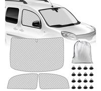 3 Pièces Pare-Soleil de Pare-Brise de Voiture Compatible avec Renault Kangoo Second Generation X61 2007-2021, Couverture de Pare-Soleil de Voiture Interne
