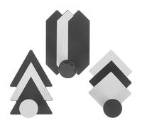 3 Pièces Patère Murale Hexagonale en Fer sans Perçage pour Maison