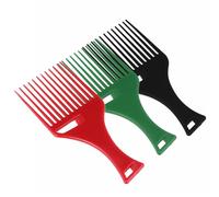 3 Pièces Peigne à Fourche de Barbier en Plastique 12 Dents