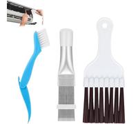 3 Pièces Peigne D'aileron De Condensateur De Climatiseur,Peigne De Climatiseur,Brosse Nettoyage,Brosse De Nettoyage À Ailette,Pour Nettoyage Radiateur, Évaporateur, Serpentins De Réfrigérateur