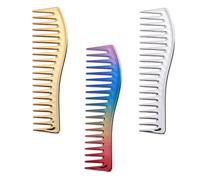 3 Pièces Peigne de Coiffeur à Dents Larges ABS | Peigne de Coiffure de Barbier, Dents Standard Espacées, N’absorbe ni Huile ni Après-shampoing, N’abîme Pas le Cuir Chevelu