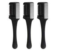 3 Pièces Peigne de Coupe de Cheveux Double Face | Outil Compact Lame Protégée, pour Cheveux Courts, Usage à Domicile, Entretien Rapide Entre Deux Coupes