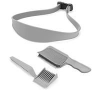 3 Pièces Peigne Degrade Homme, Degrader Cheveux Homme, Peigne Coupe Cheveux, Réglable Pochoir en Silicone Incurvé, Outils de Coiffure pour Peigne Homme,peigne