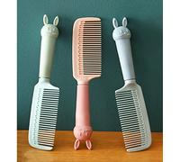 CHUANGOU 3 Pièces Peignes à Cheveux Peigne en Plastique Mignon Dessin animé Lapin Peigne Student Fille Anti-Statique Enfants Adultes