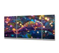 3 Pièces Peinture Numero Adulte - DIY Rêve Peinture par Numero Adultes, Inclure Acrylique et Pinceau, Loisirs Activités Numéro D'art Artisanales Paint by Numbers, Lézard ( 60x120cm Sans Cadre ) 0q-332