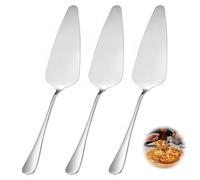 3 Pièces Pelle à Gâteau en Acier Inoxydable, Set De Pelles Polies Argent, Spatule À Gâteau Robuste Pour Cuisson, Service Et Décoration, Idéal Pour Cuisine, Fête Et Restaurant