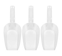 3 Pièces Pelle à Glaçons, Poignée Ergonomique 60 | Surface Lisse Polie sans Bavures, Trou Suspendre Pratique, pour Farine, Pop-corn et Graines D’oiseaux