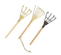 3 Pièces Petit Râteau de Jardinage pour Bonsaï en Fer | Accessoire Mini pour Jardinage, Modèle 4 ou 7 Dents, Usage Décoratif, Photo Props, Jardiniers