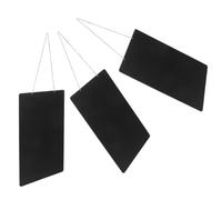 3 Pièces Petit Tableau Noir à Écrire, Panneau Suspendu 9x7 Pouces en | Recto Verso Effaçable à Craie, Surface Lavable, Usage Bureau et Maison, avec Cordelette de Jute