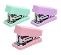 3 Pièces Petite Agrafeuse Portable N°12 en Métal, Multi-fonction | Mécanisme Interne Fluide, Limite les Blocages, pour Enseignants et Garçons et Filles, Article de Bureau pour Étude