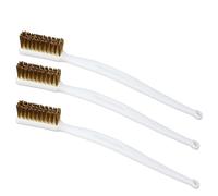 3 Pieces Petite Brosse Metallique,Brosse Metallique a Main,Brosse Laiton pour Nettoyer de Fil pour Évier, Soudure, Nettoyer Four, Rouille
