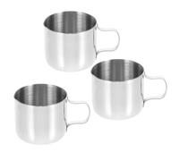 3 Pièces Pichet à Mousser le Lait 40 Ml en Acier Inoxydable | Usage Culinaire et Café, Capacité 1,5 Oz, Usage Précis, Servir Lait, Sirop, Espresso