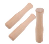 3 Pièces Pilon en Bois de Hêtre pour Écraser, Piler et Cuisine | Outil Manuel sans Odeur, pour Purée, Ail et Épices, Format Compact, Usage Quotidien