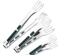 3 pièces pince à Barbecue pinces alimentaires en acier inoxydable viande salade Steak poulet nouilles de service alimentaire BBQ cuisson ustensiles cuisine(12 inch)