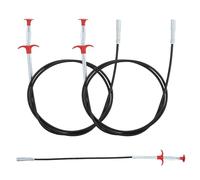 3 pièces Pince à griffes, 200cm / 60cm Pince télescopique nettoyeur de drains, Acier inoxydable Flexible Drain Sink Cleaning Gripper, Pour salle de bain, cuisine, évier, baignoire