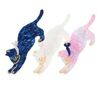 3 Pièces Pince Cheveux Chat en Acrylique, Style Minimaliste | Barette Cheveux Chat, Pince Cheveu Chat, Accessoires Cheveux, pour Fête et Coiffage Rapide
