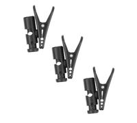 3 Pièces Pince Clip Noire, Accessoire Microphone Anti-nœuds | ABS et PC Antidérapants, Fixation Stable sur Ceinture, Réduit les Bruits de Câble Pendant Sorties ou Réunions