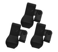 3 Pièces Pince de Microphone Noire en Plastique à Ressort | Angle Réglable, Conception Anti-bruit, Compatible Jeux et Enregistrement