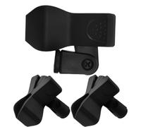 3 Pièces Pince Micro à Ressort en Plastique, Réglage D’angle, Noir | Adaptateur de Fixation pour Micros, Grip Élastique Solide, Usage Podcasting et Enseignement en Ligne