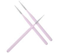 3 Pièces Pinceau Liner pour Nail Art, Précision pour Lignes | Alliage et Poils Nylon, Usage Personnel ou Salon Professionnel, Accessoire Fin pour Tracés Détaillés