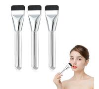3 Pièces Pinceau Plat Maquillage Pinceau de Maquillage ProfessionnelPinceau Fond de Teint Pinceau Contouring Pinceau Fond de Teint Parfait, Pour Mélanger Liquide, Crème, Correcteur Premium