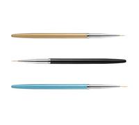 3 Pièces Pinceau Stylo Manucure pour Nail Art, Dessin | Nylon et Métal, Usage Salon ou Maison, pour Apprentis et Manucures