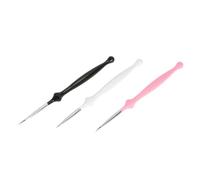 3 Pièces Pinceaux à Ongles de Précision pour Dessin et Tracé Ultra Fin