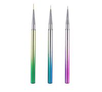 3 Pièces Pinceaux de Précision pour Nail Art, Pointe Ultra Fine | Plastique, pour Peindre des Fleurs et Tracer des Détails Fins, Outil DIY Maniucure