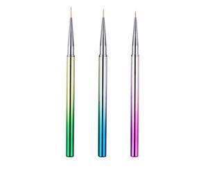 3 Pièces Pinceaux de Précision pour Nail Art, Pointe Ultra Fine | Plastique, pour Peindre des Fleurs et Tracer des Détails Fins, Outil DIY Maniucure