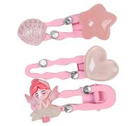 3 Pièces Pinces À Cheveux Pour Filles Épingle Latérale En Métal En Résine Légère Conception Antidérapante Tenue Forte Les Sports Scolaires Des Tout-petits Pince