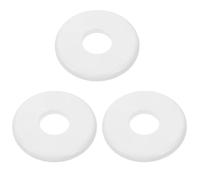 3 Pièces Plaque de Bride Murale Fendue ABS Blanche | Plaque Ronde Auto-adhésive, Montage sans Outil ni Perçage, Finition Propre et Discrète pour Réparations